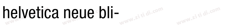 helvetica neue bli字体转换